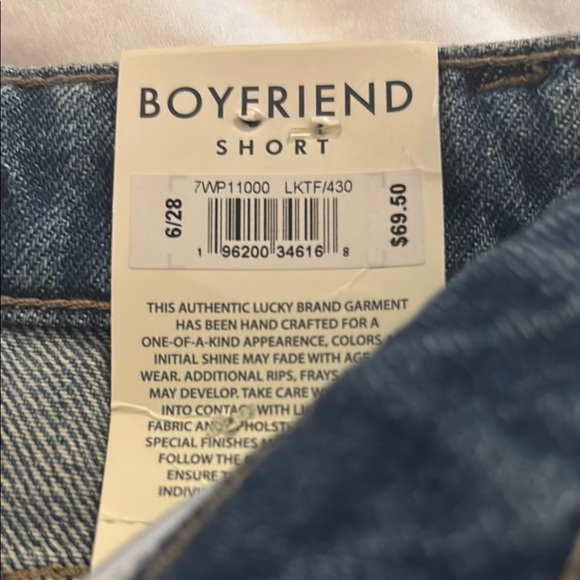 NWT Lucky Brand Boyfriend Vintage Jean Shorts - Picture 3 of 6